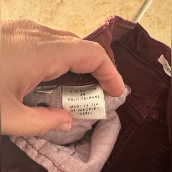 GRLFRND Karolina High Rise button fly Skinny Jeans Damson Burgundy size 30 - Picture 6 of 8